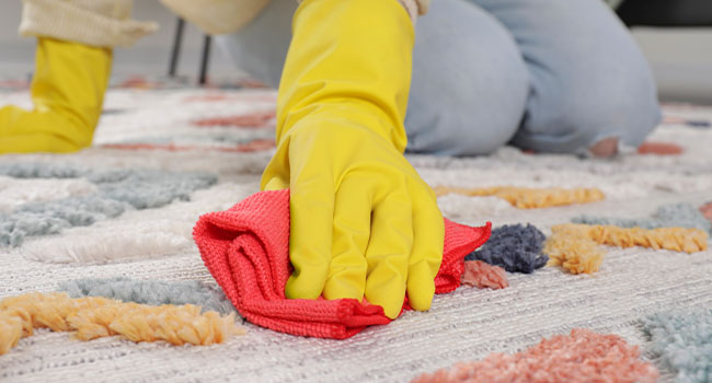 cleaning carpets and rugs at home